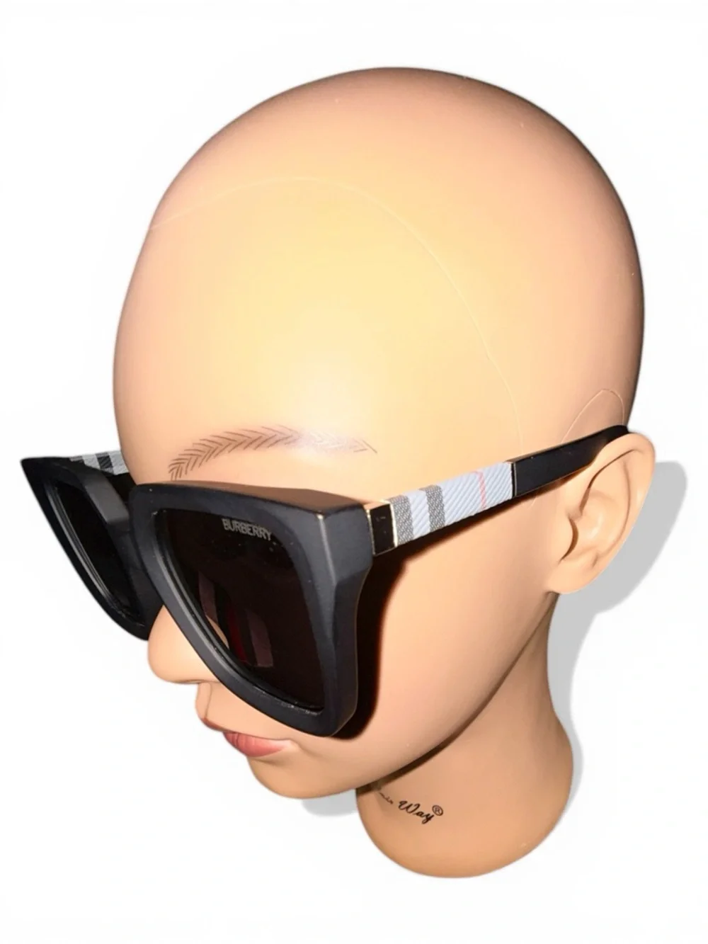 Burberry Black Eyewear with Subtle Logo - Picture 5 of 6